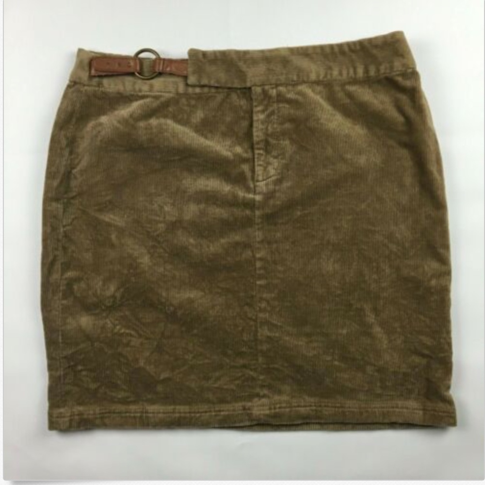 American Living Womens Tan Corduroy Pencil Skirt